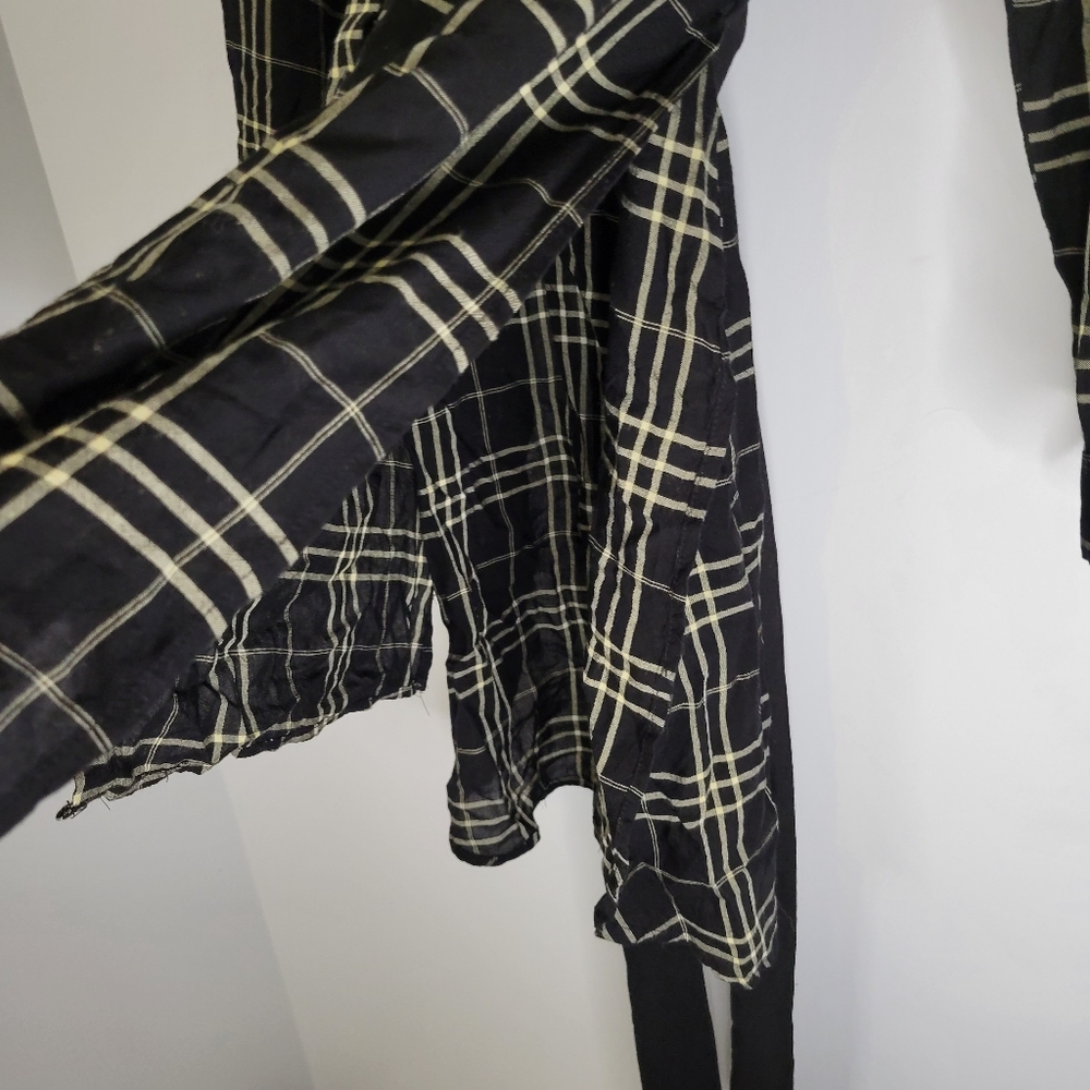 Zara trafaluc women's plaid long sleeve tunic top - Picture 6 of 16